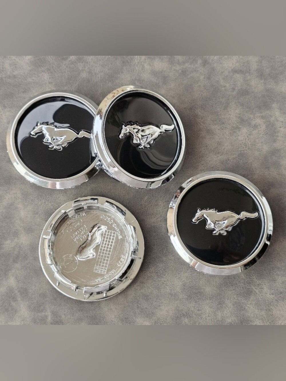 4 68 mm / 2.68" Horse Badge Wheel Center Caps Rim Caps Hub Caps For Mustang